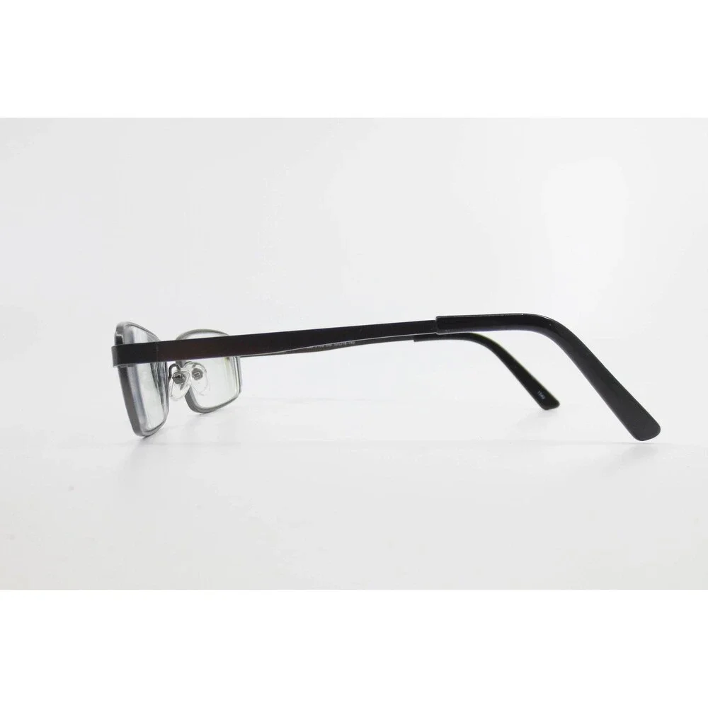MM 5103 GM Gunmetal Rectangular Full Rim Eyeglass Frames 52-18-140 Mens Womens